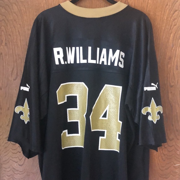 PUMA New Orleans Saints Ricky Williams #34 Football Jersey from year 2000. - Picture 4 of 8